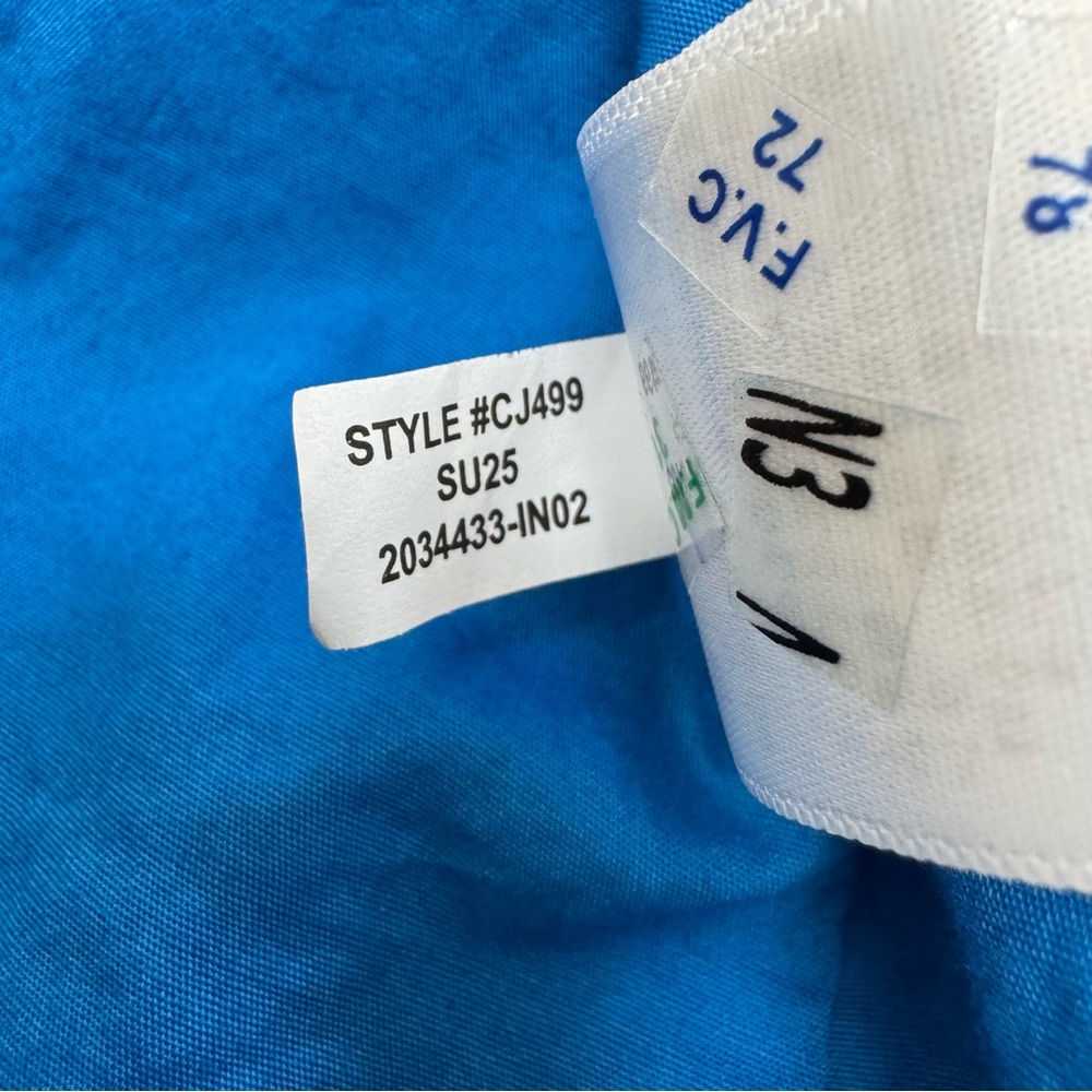 J. Crew Drop Waist Mixy Maxi Dress Women Large Tall Cotton Poplin Preppy Party - Picture 12 of 13